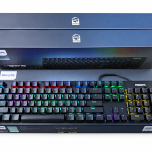 PHiliPS SPK8404 RGB MECHANICAL GAMING KEYBOARd BLUE SWITCH