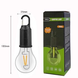 LED Camping Light 400mAh 100LM Type-C USB Rechargeable Waterproof