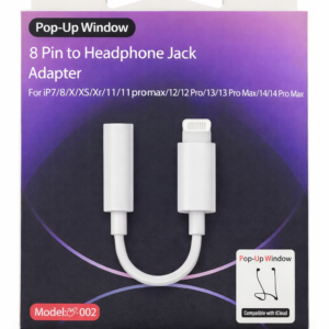 Jh-002 – Apple iPhone Lightning to 3.5mm Aux Headphone Jack Audio Adapter